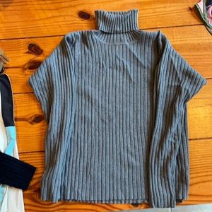 LL Bean ribbed 100% cotton turtleneck sweater